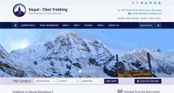 Desktop Screenshot of nepaltibettrekking.com